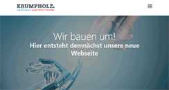 Desktop Screenshot of krumpholz-kronach.de