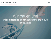 Tablet Screenshot of krumpholz-kronach.de